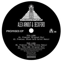 Load image into Gallery viewer, ALEX ARNOUT, BECKFORD - PROMISES EP (WITH MIKE MORALES &amp; BLACK GOLD CARTEL REMIXES) - (SEEN003)
