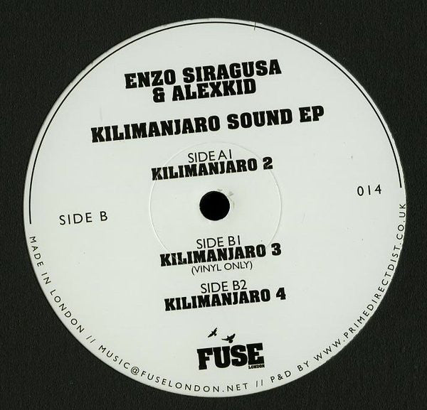 ENZO SIRAGUSA & ALEXKID - KILIMANJARO SOM EP - (FUSE014)