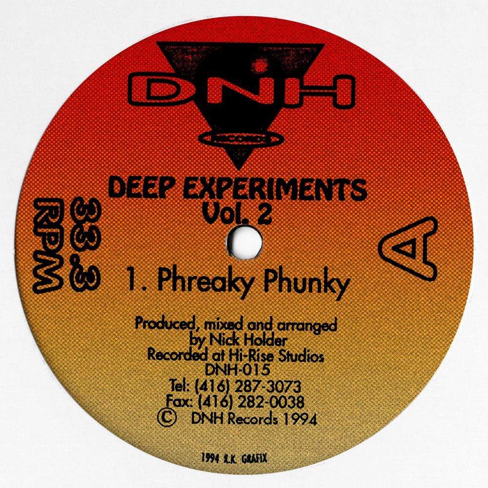 NICK HOLDER - DEEP EXPERIMENTS VOL. 2 (REPRESS) - (DNH015)